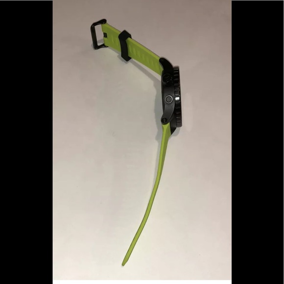 Watch Band 25mm Light Green Silicone Rubber Replacement For Nixon 51-30 Garmin - Picture 4 of 11